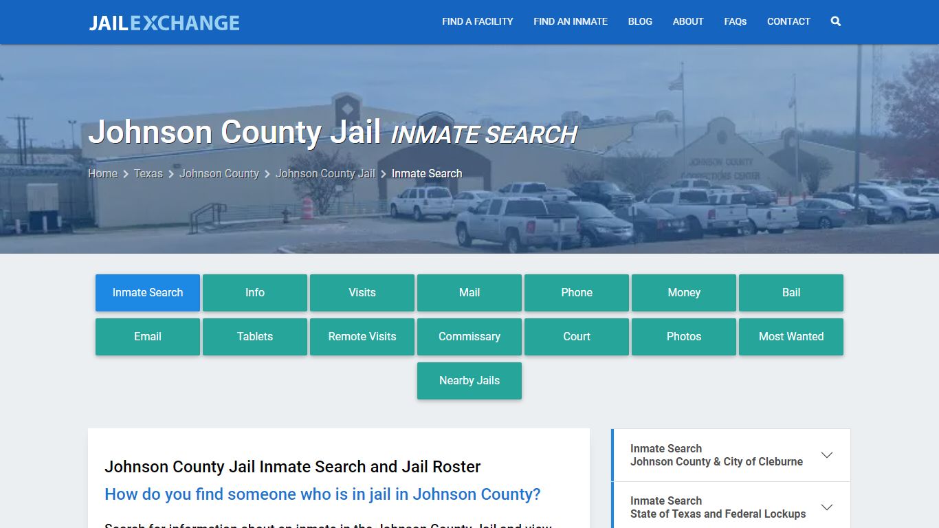Inmate Search: Roster & Mugshots - Johnson County Jail, TX